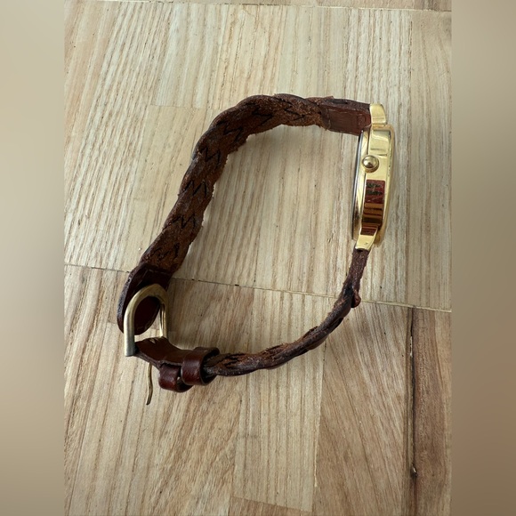 Vintage Relic ZR 38025 Skeleton Faceted prism crystal watch NEW BATTERY - Picture 6 of 13